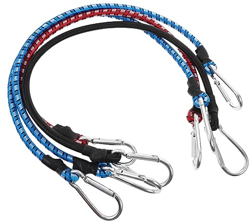 VICASKY 4pcs Luggage Straps Camping Straps for Suitcases Quick Release Travel Portable Luggage Storage Elastic Rope Hooks