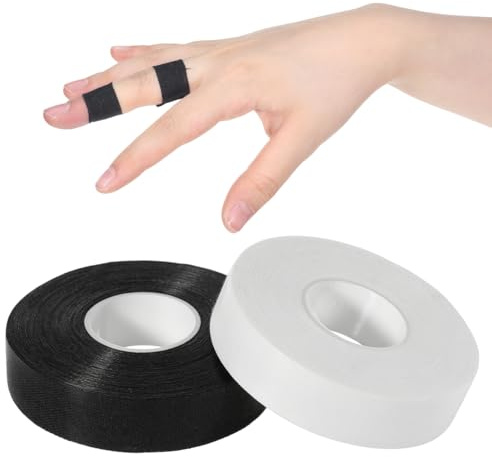2 Pcs Finger Tape 0.6 Inch x 32 FT, Extra Strong Elastic Athletic Tapes | Self-Adhesive Tapes for Fingers Wrist Ankle, Sweat-Resistant Sports Tape for Volleyball Climbing Football Outdoor Protection