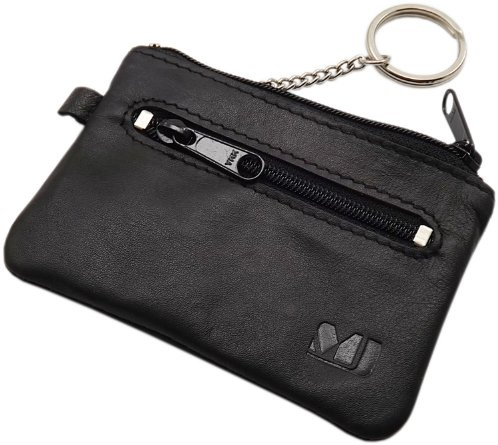 myledershop Kalbsleder Schlüsseltasche MJ-Design-Germany (Schwarz)