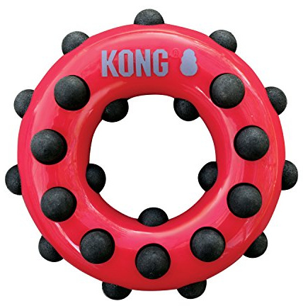KONG – Dotz Circle – hundleksak för tuggning och tandrengöring – för stora hundar