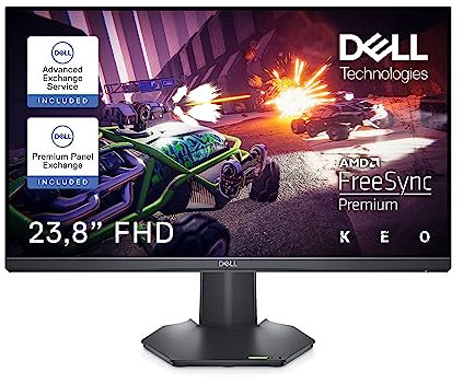 Dell G2422HS 24 Full HD (1920x1080) Monitor Gaming, 165Hz, Fast IPS, 1ms, AMD FreeSync Premium, NVIDIA G-SYNC Compatible, Regolabile in Altezza, DisplayPort, 2x HDMI, 3 Anni di Garanzia, Nero