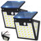 Solar Lights Outdoor Garden, LED Solar Security Light Outdoor Motion Sensor with 3 Modes, 270° Wide Angle IP65 Waterproof Solar Powered Light Outside for Wall Shed Fence Garage (2 Pack)