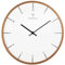 Kerbholz Wanduhr - Easy Clokk - Design Holzuhr Wand Eiche - Wanduhr modern aus Holz ohne Ticken - Minimalistisches Design - batteriebetrieben - ∅ 30.5cm