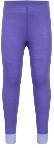 Mountain Warehouse Merino Kids Thermal Baselayer Trousers Purple (01) 7-8y