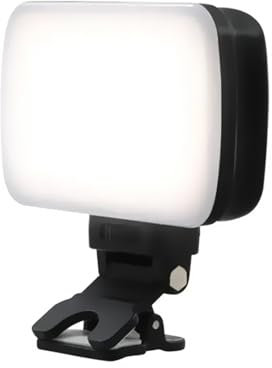Meichoon Videoconferencia Selfie Clip de Luz Carga Portátil Ajustable 3 Temperaturas de Color 10 Niveles de Brillo Adecuado para Teléfono Móvil Computadora Portátil Cámara Transmisión en Vivo y Vlog