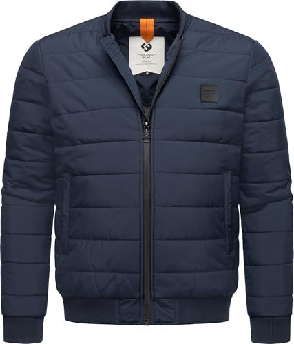 Ragwear Herren Bomberjacke Übergangsjacke leichte wasserdichte Sommerjacke kurz Boomber YOUMODO Navy Gr. L