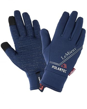 LeMieux PolarTec Adults Horse Riding Gloves - Black