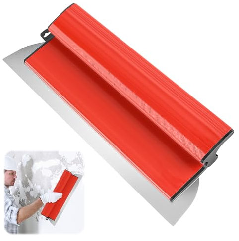 CEOTIS 16Inch/40CM Flächenspachtel, Edelstahlklinge Spachtel Werkzeug für ,Aluminiumlegierung Z-Griff Flächenspachtel Glättspachtel, große Arbeitsbereich Wand Dekoration Bau Werkzeug spachteln