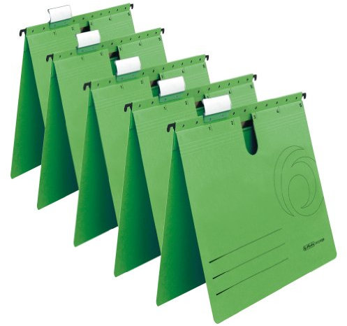 Herlitz 5874987 Hängehefter grün, 5er Packung