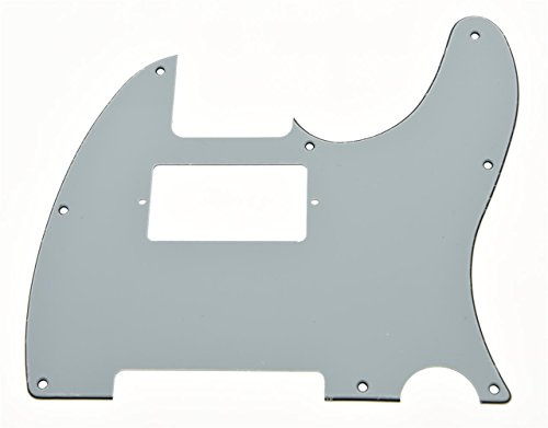 KAISH 8-håls tele gitarr humbucker plektrumskydd TL Pickguard för Telecaster/Tele tillverkad i USA/Mexiko vit 3 lager