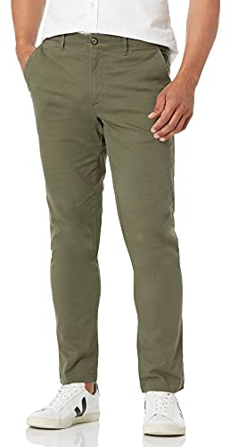 Amazon Essentials herr Skinny-Fit Casual Stretch Chino-byxa, oliv, 32 B x 30 L