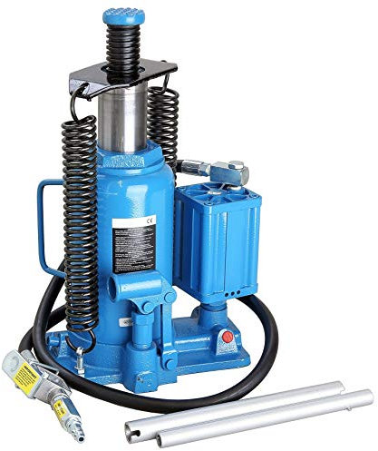 Pro-Lift-Werkzeuge Druckluft-Stempelheber 12 t Wagenheber Hydraulikheber, Kolbenhub 165 mm cylinder 12000 kg pneumatisch Druckkraft Schwerlastheber 12t