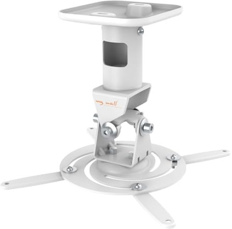 My Wall H 16-1 EWL - Supporto da soffitto per videoproiettore girevole, inclinabile, colore: Bianco