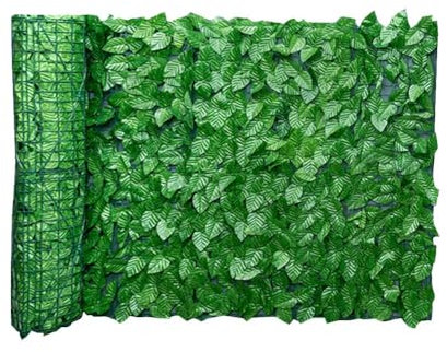 REOVE Artificial Ivy Privacy Fence, Green Plastic Leaf Fence Panels Artificial Leaf Screen Hedge Privacy Fence Roll Wall Landscaping for Outdoor Decor, Garden