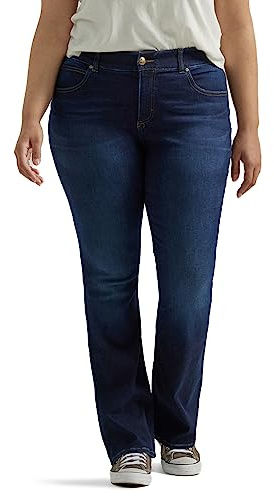 Lee Ultra Lux Comfort - Jeans con Corte de Bota Flex Motion para Mujer, Talla Grande, Emoción Principal, 18 Plus