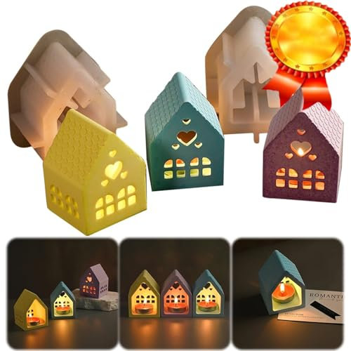 HIMS Silikonformen für Häuser | Dreidimensionale Gießformen | Silikonform für Weihnachten | DIY Handgemachte Geschenke