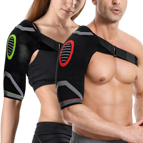 Toimveok 2 Pcs Hombrera Ortopedica Hombrera Deportiva Hombre Puede Aliviar La Tensión Fatiga Muscular Del Hombro Se Utiliza para La Protección Deportiva Puede Usarse en Ambos Hombros