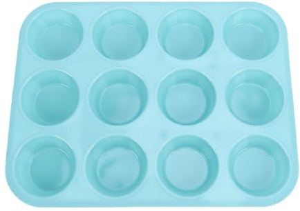 YUYTE Silikonmuffinsform 12 Koppar Cupcakeform Muffinsplåt Nonstick Lätt