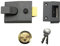 YALE YAL85DMGPB P-85-DMG-PB-40-Deadlocking Nightlatch Finish, High Security with Automatic Deadlock, Dark Metallic Gray, 40
