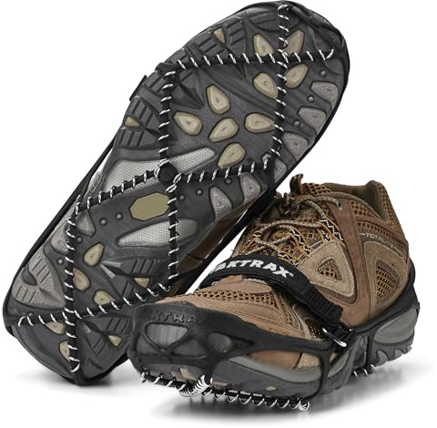 Yaktrax Pro Traction Cleats for Walking, Jogging, or Hiking on Snow and Ice (1 Pair), Medium , Black