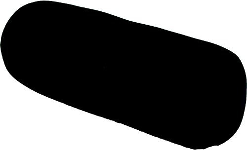 COVERBAGBCN - Cojín Cilíndrico Anti-Estrés Relax | Alivio Cervicales y Lumbares | Relleno de Bolitas Confortables | Tejido Lycra Suave al Tacto | Lavable en Máquina | 35x15 cm (Negro)