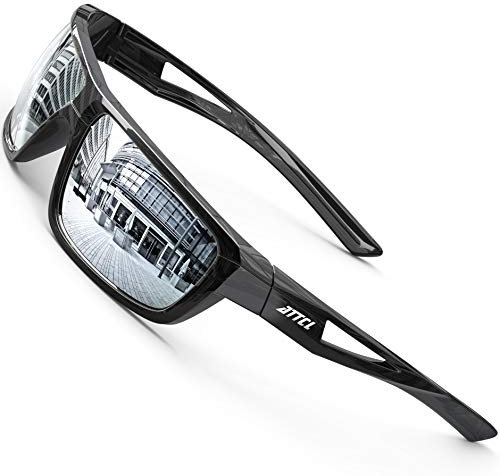 ATTCL Sport Polarisierte Sonnenbrille Für Herren Damen TR90 Radfahren Fahren Angeln UV-Schutz Sonnenbrillen J2021 Silver