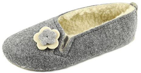 APREGGIO Pantofole Donna Invernali - Calde in Feltro di Lana - Scarpe Comode