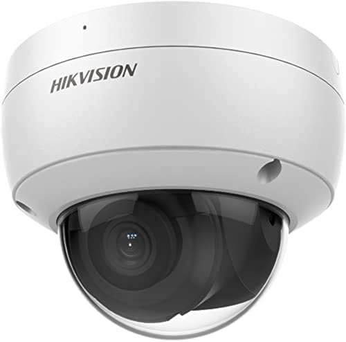 HIKVISION Telecamera di rete a cupola con microfono integrato da 4 MP DS-2CD2143G2-IU, compatibile con J.K.Vision BNC