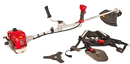 Mountfield MB33D - Desbrozadora, 43 cm de Ancho de Corte, Arranque fácil de Retroceso, Motor de Gasolina de 2 Tiempos, 32,6 CC, Manillar Estilo Bicicleta, Incluye Doble arnés, Rojo