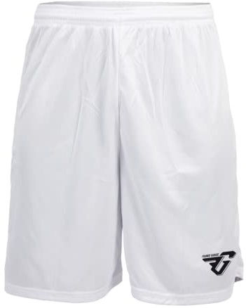 Frankie Garage - Pantalone Sportivo per Bambino o Ragazzo, Pantaloncino Tecnico per Allenamento, Sport o Palestra 3XS Bianco