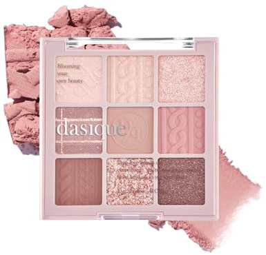 dasique Paleta de sombras n.° 16 Violet Knit l Vegana, libre de crueldad animal l 9 tonos mezclables en acabados suaves, mate y brillantes con hermosas perlas