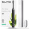 SURI Electric Toothbrush—Award-Winning Sustainable Electric Toothbrushes Adults, Slim Sonic Toothbrush & Accessories, 40+ Day Battery, Travel Toothbrush with UV Cleaning Case. Certified B Corp, Black