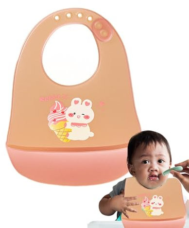 wiroouia Babylätzchen zum Füttern,Babylätzchen aus Silikon - Wasserdichte Baby-Lätzchen, verstellbarer Lebensmittelfänger, Silikon-Lätzchen - Baby-Lätzchen im Schal-Design, Taschenlätzchen mit