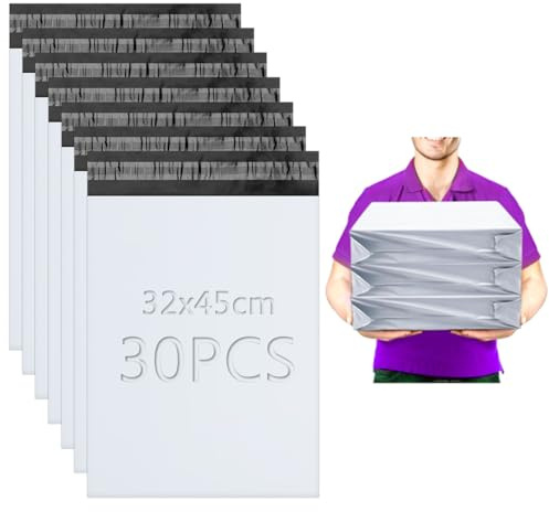XRXYMQ 30 Piezas Bolsas Envio Vinted 32x45 cm Bolsas de Envio Paquetes Vinted Impermeable Sobres Para Envios de Ropa para Enviar Ropa Accesorios Calzado