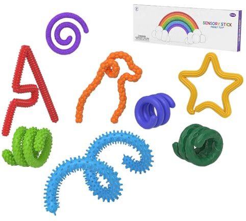Fidget Sensoriale Bacchette | Sensoriali Calmante Strutturati In Silicone Per Bambini,Giocattolo Da Masticare Morbido Come Ricompensa Per Adolescenti Studenti Ragazzi Ragazze