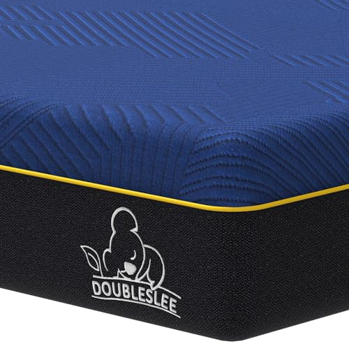 Doubleslee Memory Foam Mattress King Size Bed, 8 Inch Medium, 150x200x20cm