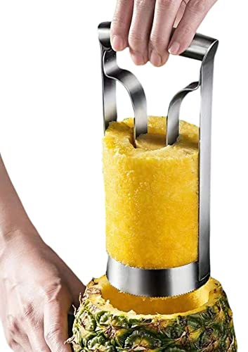 Ananasskärare skärare rostfritt stål ananas kärnborttagare för frukt i köket 10 cm, inomhusbruk
