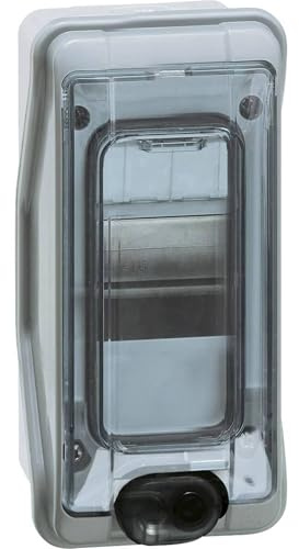 Legrand, Plexo våtrumsfördelare, säkringslåda, ytmonterad, IP65 – IK09, 1-rad, 2+1 moduler, inomhus och utomhus, eftermonterbar, skyddsklass II, -20 – +70 °C, 174 x 93 x 109 mm, 601932