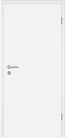 HORI® Wohnungseingangs-Tür Weißlack Komplettset Zarge I Schallschutztür SK1 Klimaklasse 3 I Höhe 198,5 cm I Breite 86 cm I Wandstärke 160 mm I DIN Rechts