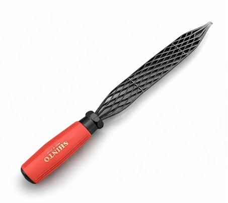 Guitar Tools USA Shinto Saw Rasp - E1201, 9 Blade, Double-Sided, Fine & Extra-Fine Teeth, Non-Clogging Design