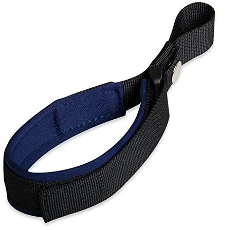 MiOYOOW Dog Wrist Safety Strap, Dog Leash Short Rope Retractable Hands Free Wrist Strap Anti-dislodging Short Dog Lead for Dog Leashes, Navy blue