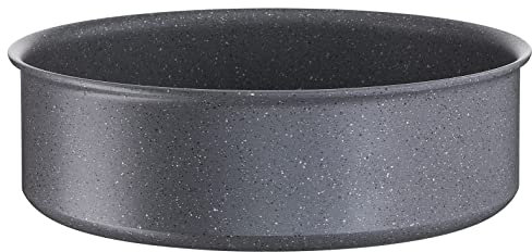 Tefal Ingenio Sauté Pan 24 cm, Induction, Non-Stick Coating, Stackable, Dishwasher-Safe, Made in France, Natural Force L3963502, Black