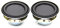 Iegefirm 2Pcs Audio Lautsprecher 4Ω 5W 40Mm 1,5 Full Range Multimedia Lautsprecher Lautsprecher DIY Sound Mini Lautsprecher für Heimkino