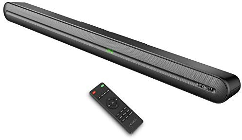 Heymell 150W Barra Soundbar tv 2.1, 3D Surround Sound Bar per TV, Voce Chiara e Miglioratore di Dialogo Casse per TV,Soundbar Bluetooth Hdmi Arc Aux Montato a Parete
