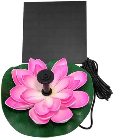 Yardwe Solarbetriebener Lotusbrunnen Schwimmender Gartenbrunnen Mit Wassersprühfunktion Solarbrunnen Für Teich Und Vogelbad Automatische Wasserpumpe Ohne Batterie Umweltschonendes Solarpa