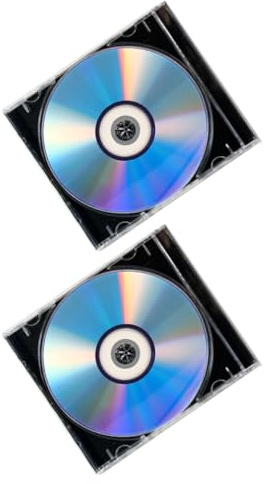 Vaguelly Discos CD-r Vírgenes Grabables 2 Juegos con Estuches, Almacenamiento de Alta Capacidad para Música y Grabación Telefónica, Compatibles con Reproductores DVD/CD, Sonido Nítido