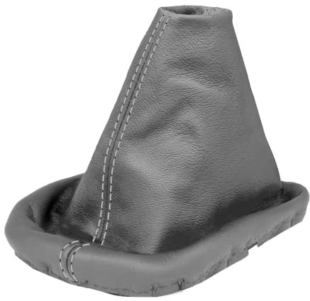 L & P Car Design L&P A0030 Schaltsack Schaltmanschette kompatibel mit VW Passat 3B B5 3BG 100% Echtleder Leder in Grau
