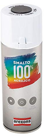 AREXONS | Smalto 100% Acrilico Smalto spray, Vernice Colore Nero Lucido 400 ml, Spray Universale, Smalto Acrilico Resine di Alta Qualità, Essiccazione Rapida, Bomboletta Spray, Uso Facile