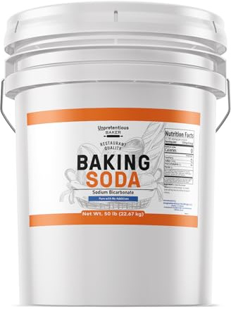 Unpretentious Baker Baking Soda, Cooking, Baking, Cleaning, 5 Gallon Bucket (800 Ounce)