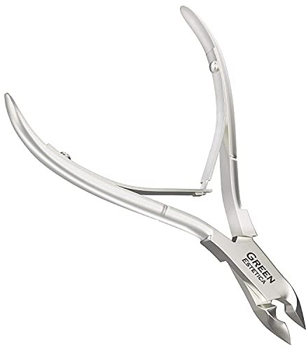 Coupe-cuticules professionnel en acier inoxydable de qualité supérieure avec lames tranchantes et double ressort pour soin des ongles, pédicure et manucure pour la maison, le spa, le salon